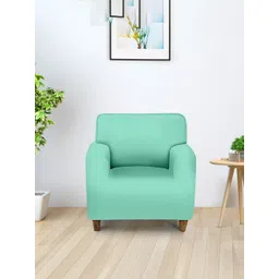 Aura Green Single Seater Sofa Cover With Arms-picture-18