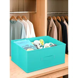 Aura Green Textured Non-Woven Drawer Organiser-26 L-image-25