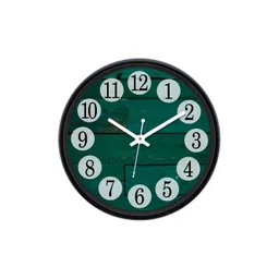 Aura Green Textured Round Analogue Wall Clock-image-43