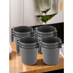 Aura Grey 10 Pieces Multi-Functional Mug Bath Accessories Set-picture-36