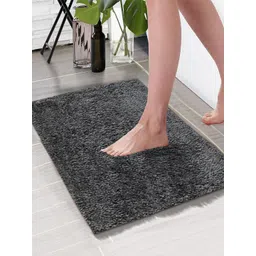 Aura Grey 1850 GSM Rectangular Microfiber Bath Rug-picture-10