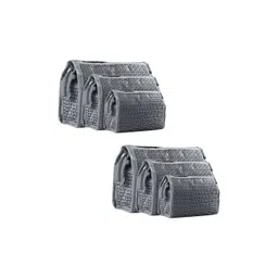 Aura Grey 6 Pieces Printed Pouch Makeup Bag Organisers-picture-30