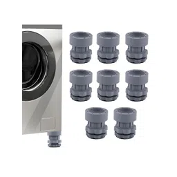 Aura Grey 8 piece Solid Plastic Bath Accessories Set-picture-40