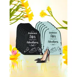 Aura Grey & Black 12 Pieces Reusable Multi-Utility Organisers-picture-35