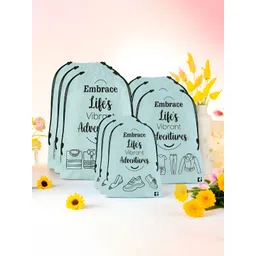 Aura Grey & Black 9 Pieces Reusable Multi-Utility Organisers-picture-16