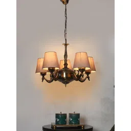 Aura Grey & Bronze-Toned Traditional Ceiling Lamp-picture-23