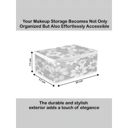 Aura Grey & Gold Toned 4 Pieces Printed Pouch Makeup Storage Bags image 2