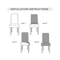 Aura Grey & Pink Printed Chair Covers image 3