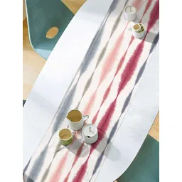 Aura Grey & Pink Printed Table Runner-picture-18
