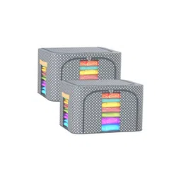 Aura Grey & White 2 Pieces Printed Drawer Organisers-picture-38