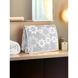 Aura Grey & White Flower Printed Two Partition Velcro Folding Multi-Utility Organiser-picture-29