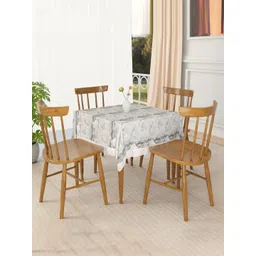 Aura Grey & White Marble Printed 4-Seater Table Cover-picture-22