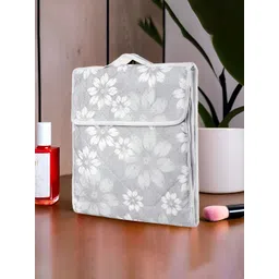 Aura Grey & White Printed 15 Pocket Makeup Organiser-picture-20