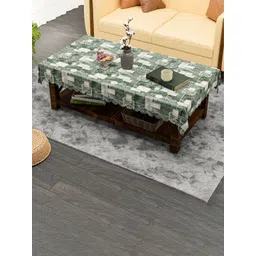 Aura Grey Floral Waterproof Plastic 4-Seater Table Cover-picture-17