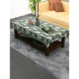 Aura Grey Geometric Printed Waterproof Plastic 4-Seater Table Cover-picture-32