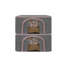 Aura Grey Set of 2 Reusable Drawer Organiser Organisers-image-0