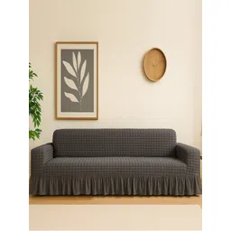 Aura Grey Textured Sofa Cover-picture-24