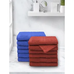 Aura Heaven & Rust Anatolia 12 Piece 100% Cotton Face Towel Set in 500 GSM-picture-35