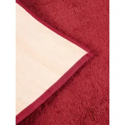 Aura Maroon 2Pcs Textured Anti-Slip Bath Rugs-picture-34