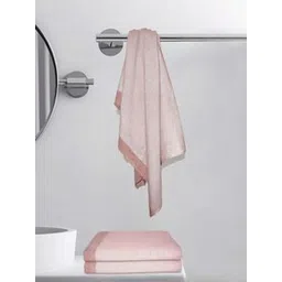 Aura Maroon & Pink 3 Cotton 210 GSM Bath Towel-picture-10