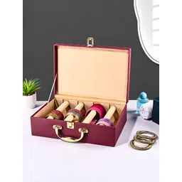 Aura Maroon Set of 1 Regular Jewellery Organiser Organisers-picture-27