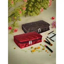 Aura Maroon Set of 2 Regular Jewellery Organiser Organisers-picture-37