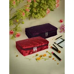 Aura Maroon Set of 2 Regular Jewellery Organiser Organisers-picture-29
