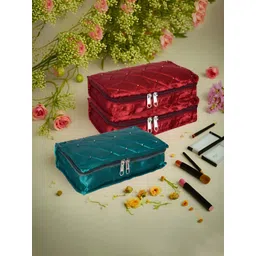 Aura Maroon Set of 3 Regular Jewellery Organiser Organisers-picture-25