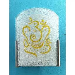 Aura Multicoloured & White Printed Glass Traditional Abstract Shaped Shaped Wall Lamp-picture-37