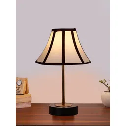 Aura Multicoloured Colourblocked Wood Contemporary Frusturical Shaped Table Lamp-picture-19