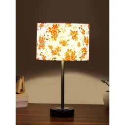 Aura Multicoloured Printed Wood Cylindrical Shaped Table Lamp-picture-10