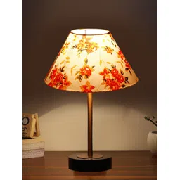 Aura Multicoloured Printed Wood Frusturical Shaped Table Lamp-picture-22