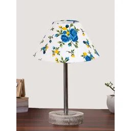 Aura Multicoloured Printed Wood Frusturical Shaped Table Lamp-picture-34