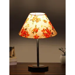 Aura Multicoloured Printed Wood Frusturical Shaped Table Lamp-picture-46