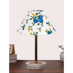 Aura Multicoloured Printed Wood Frusturical Shaped Table Lamp-picture-25