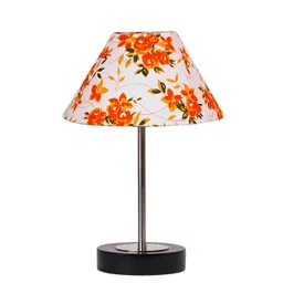 Aura Multicoloured Printed Wood Frusturical Shaped Table Lamp-picture-18
