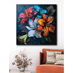 Aura Multicoloured Single Piece Canvas Floral and Botanical Paintings-picture-33