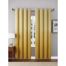 Aura Mustard Velvet Window Curtain-picture-28