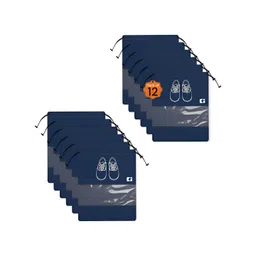 Aura Navy Blue 12 Pieces Shoes Organisers-picture-35