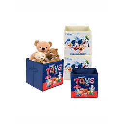Aura Navy Blue & Cream-Colored 4 Pieces Disney Printed Multi-Utility Organisers-picture-18