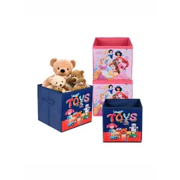Aura Navy Blue & Pink 4 Pieces Disney Printed Multi-Utility Organisers-picture-22