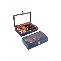 Aura Navy Blue Set of 2 Regular Jewellery Organiser Organisers-picture-37