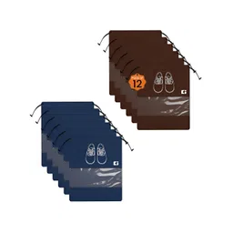 Aura Navy Blue Set of 6 Regular Shoes Organiser Organisers-picture-38