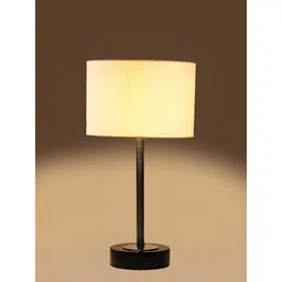 Aura Off White Metal Cylindrical Shaped Table Lamp-picture-28