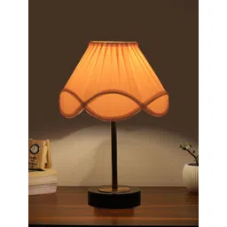 Aura Off White Wood Contemporary Frusturical Shaped Table Lamp-picture-30