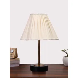 Aura Off White Wood Contemporary Frusturical Shaped Table Lamp-picture-37