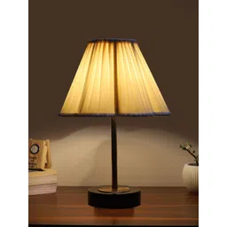 Aura Off White Wood Contemporary Frusturical Shaped Table Lamp image 3