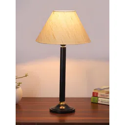 Aura Off White Wood Contemporary Triangle Table Lamp image 4