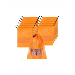 Aura Orange 12 Pieces Printed Water Resistant Shoes Organisers With Transparent Window-picture-19