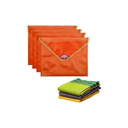 Aura Orange Set of 4 Regular Multi-Utility Organisers-picture-41